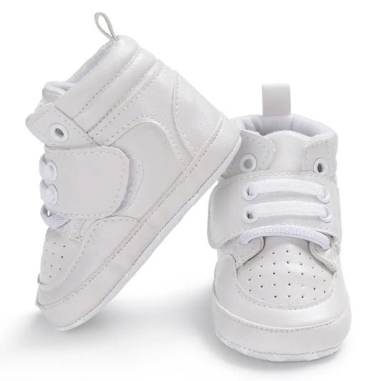 High-quality Newborn Baby Fashion Sneakers Shoes for Boys and Girls - Lace Up, Non-Slip, Breathable First Walkers - 0-18 Months