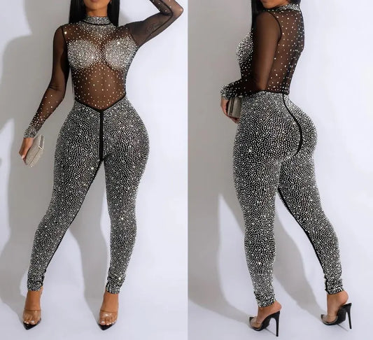 Seductive Mesh Jumpsuit for Nightclubs - 2023 Collection