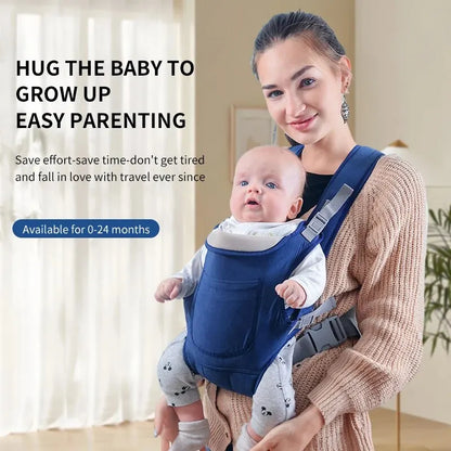 "Versatile 4-in-1 Baby Carrier Sling for All Seasons - Multifunctional and Adjustable Shoulder Baby Carrier for Front and Back Carrying - Includes 1 Piece"