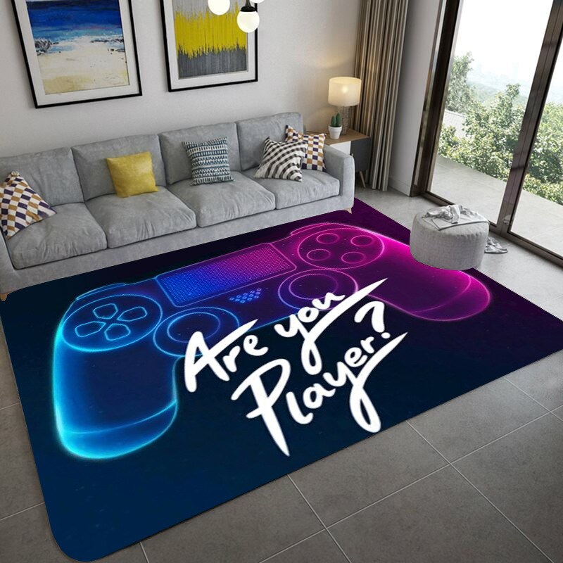 Anime Gamer Controller Carpet Rug 3D Printing Creative Game Door Large Mat Bathmat For Living Room Bedroom Entrance Dropshipping - GOLDEN TOUCH APPARELS WOMEN