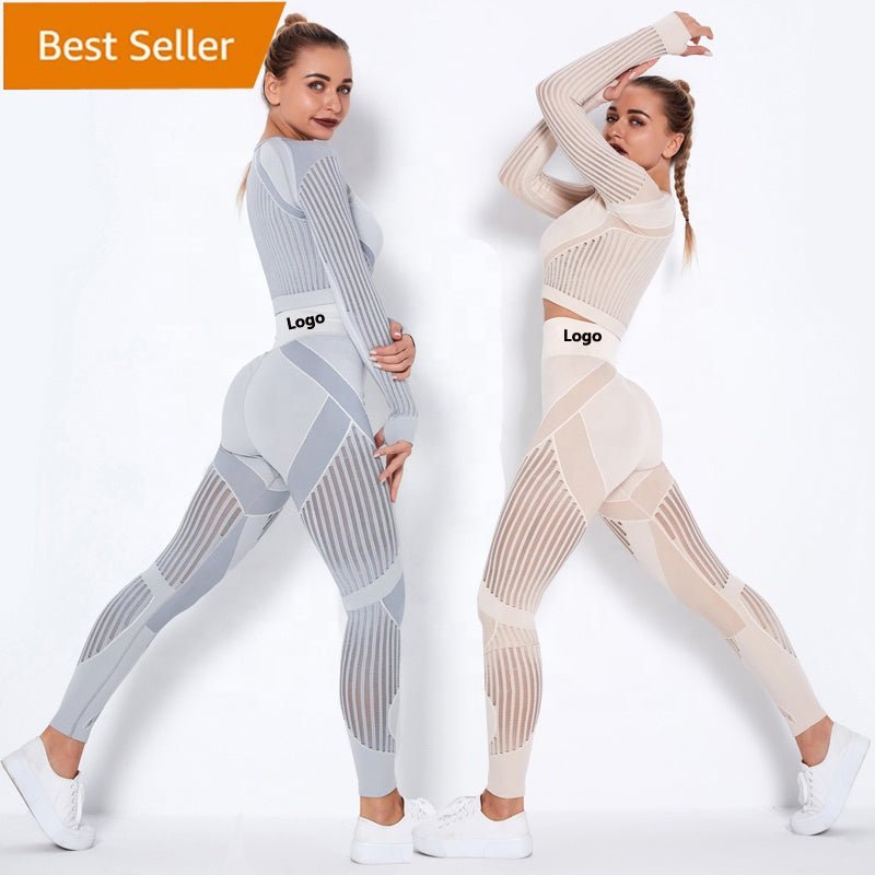 Tracksuit Workout Long Sleeve Seamless Yoga outfit